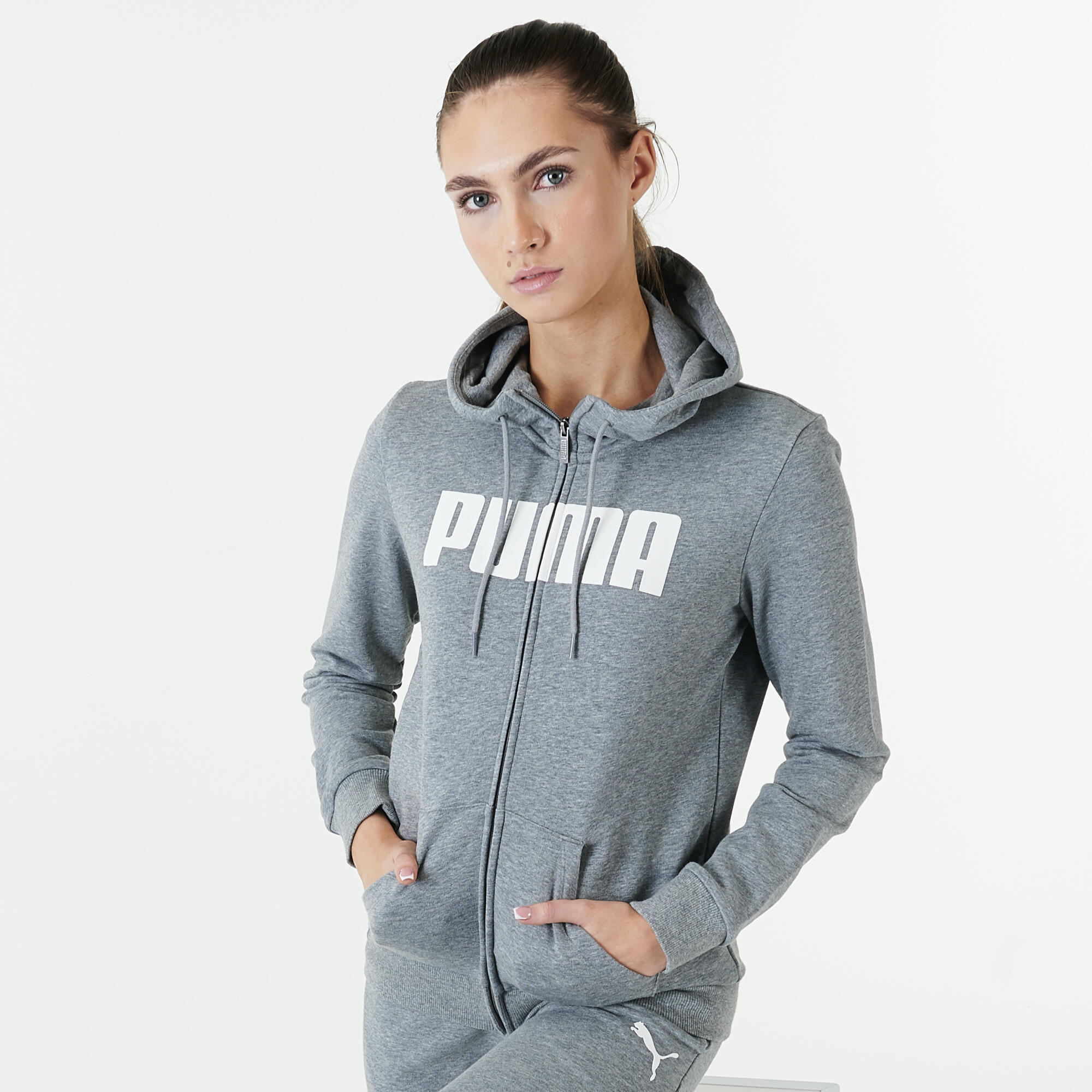 Sweat Femme Automne Hiver Pull à Capuche Corde Zippé Hoodie Femme