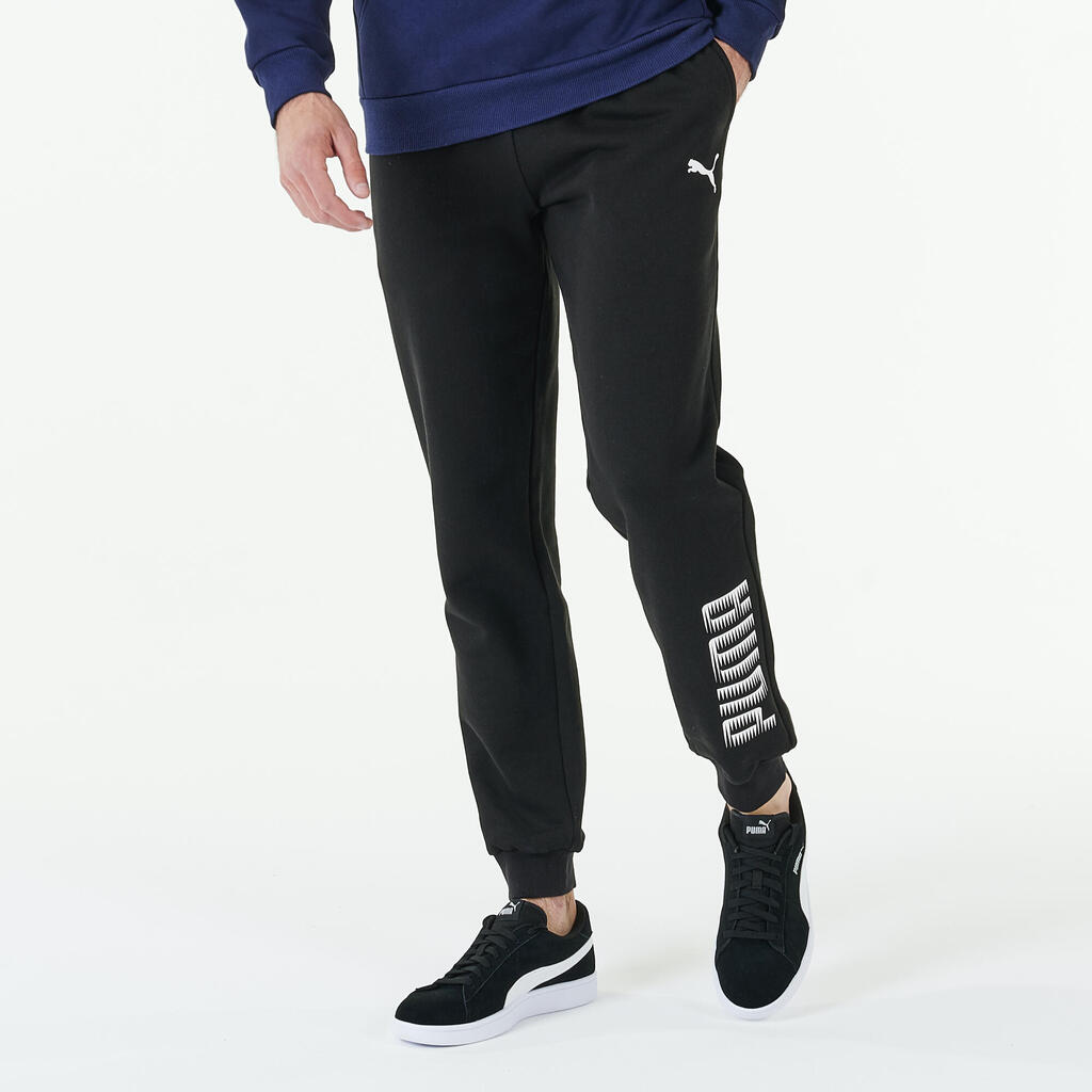 Men's Fitness Jogging Bottoms - Black