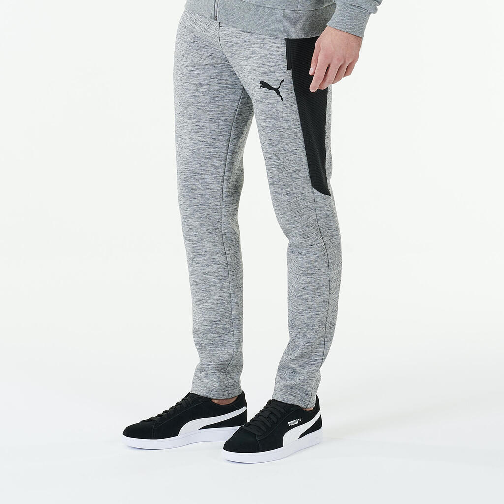 Pánske nohavice na fitness sivé 
