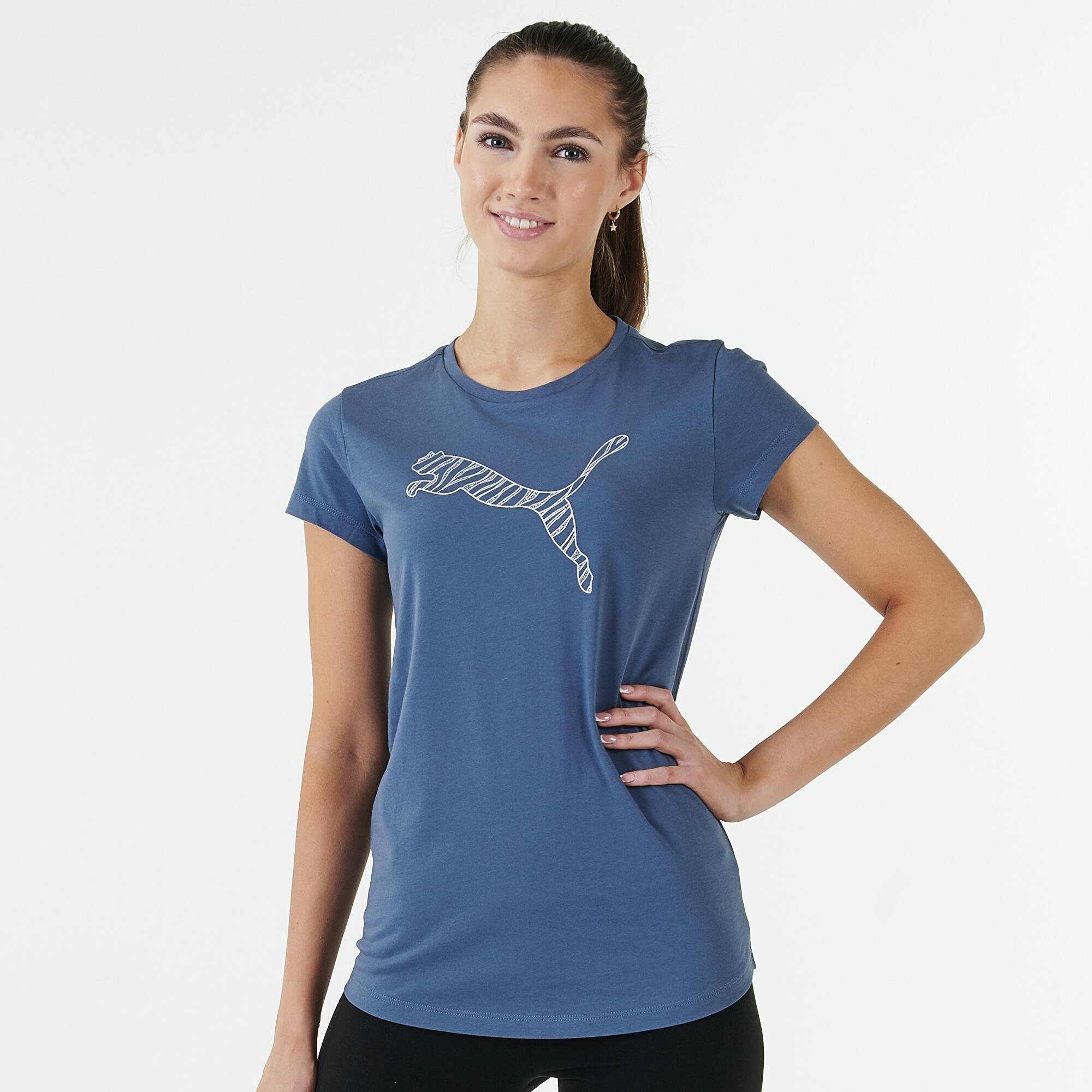 T-Shirt - Blue/Grey 1/6