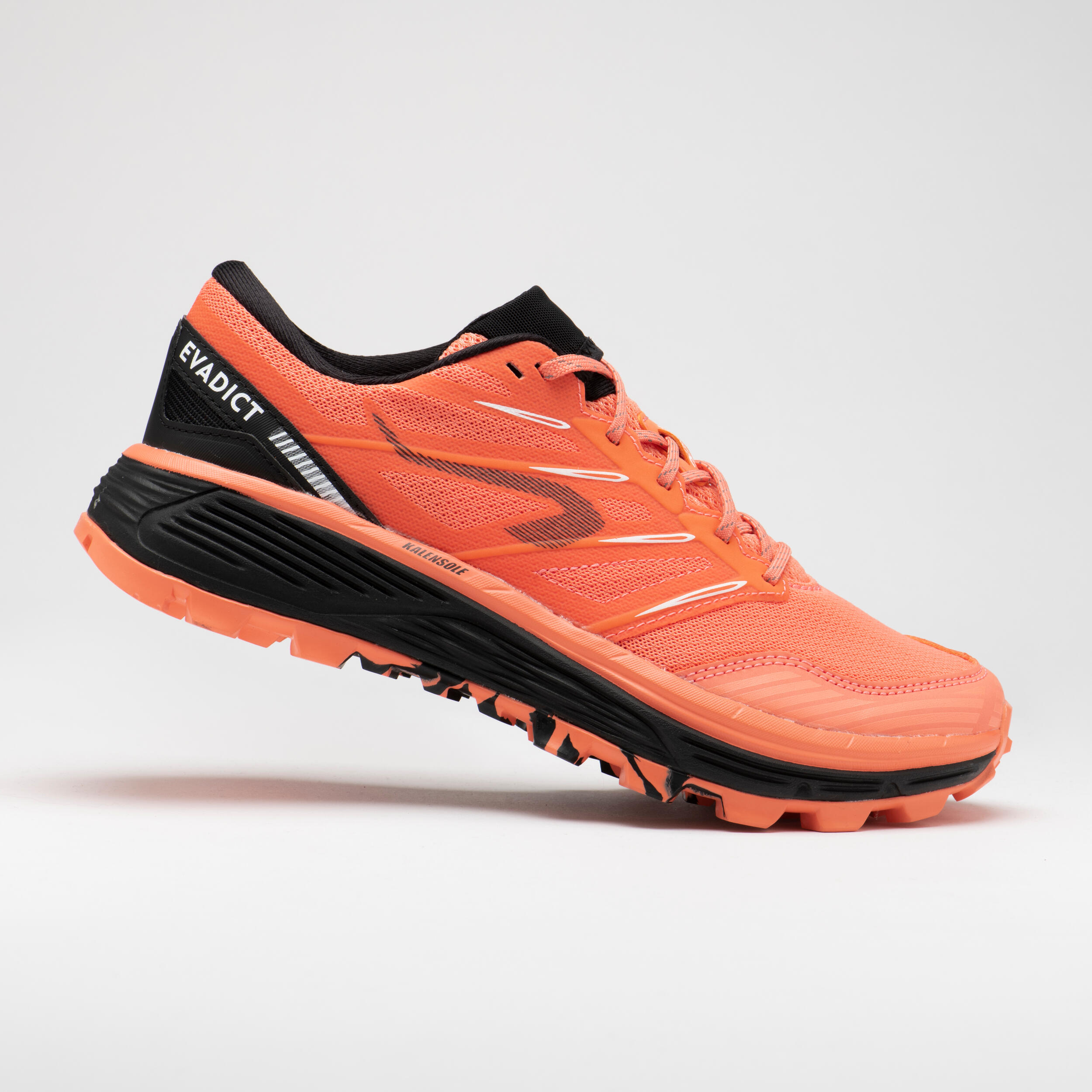Women's Trail Running Shoe MT Cushion - coral black 1/12
