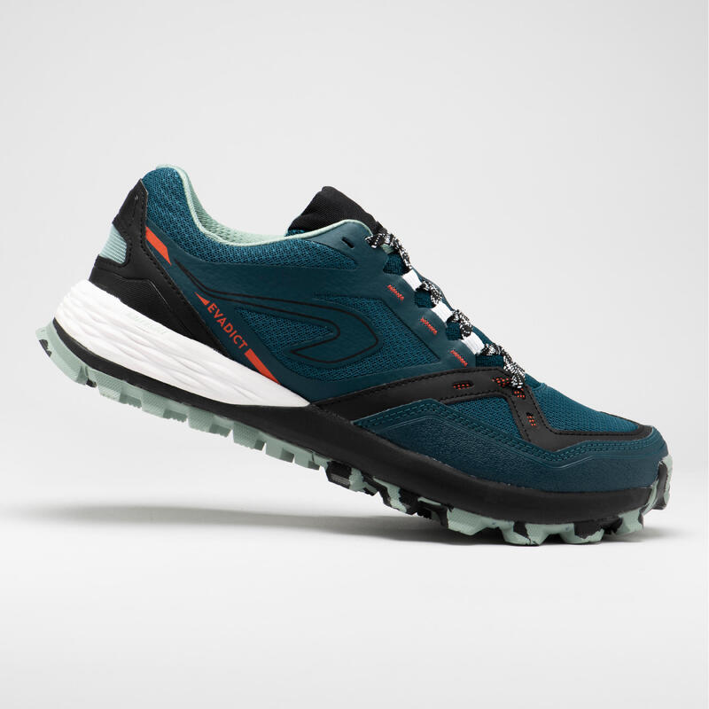 Erkek Mavi Yeşil Koşu Ayakkabısı / Arazi Koşusu - TRAIL MT2