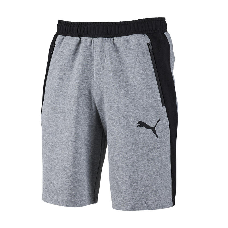 SHORT PUMA FITNESS COTON GRIS - HOMME