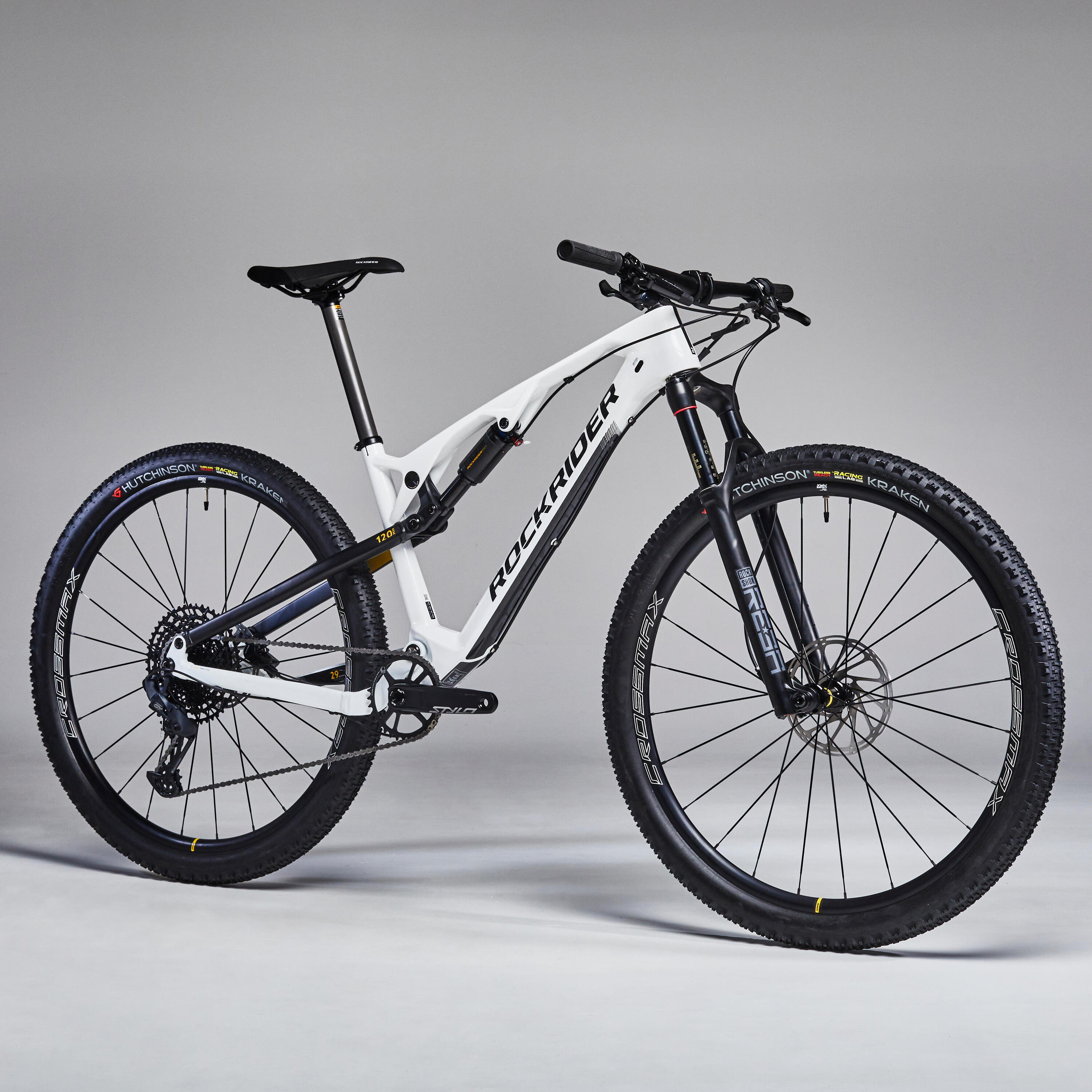 29 inch Full Suspension Carbon Mountain Bike rockrider XC 900 - white 2/13