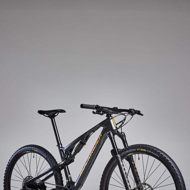 Bicicleta MTB 29" doble suspensión carbono Rockrider XC 500 S  gris