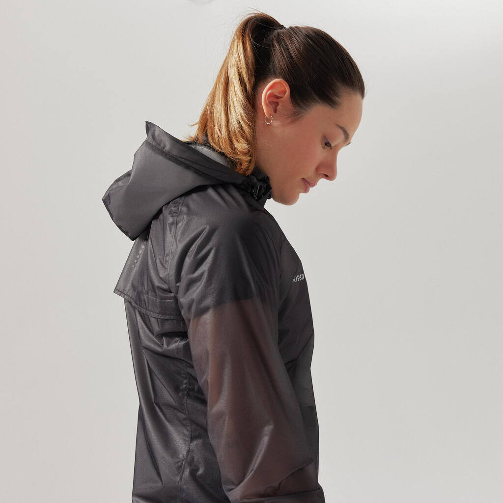 Women's Football Rain Jacket - Black