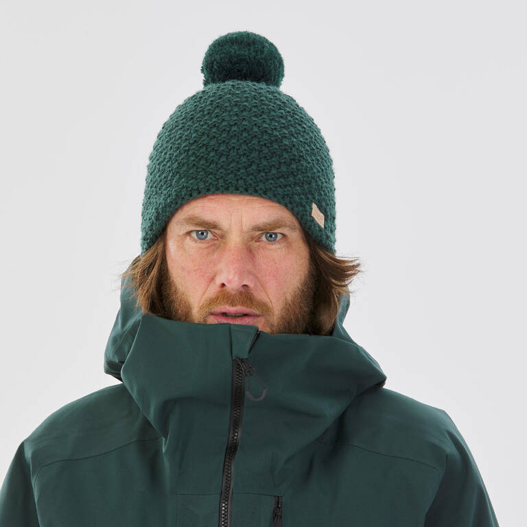 ADULT SKI HAT MADE IN FRANCE - TIMELESS - GREEN