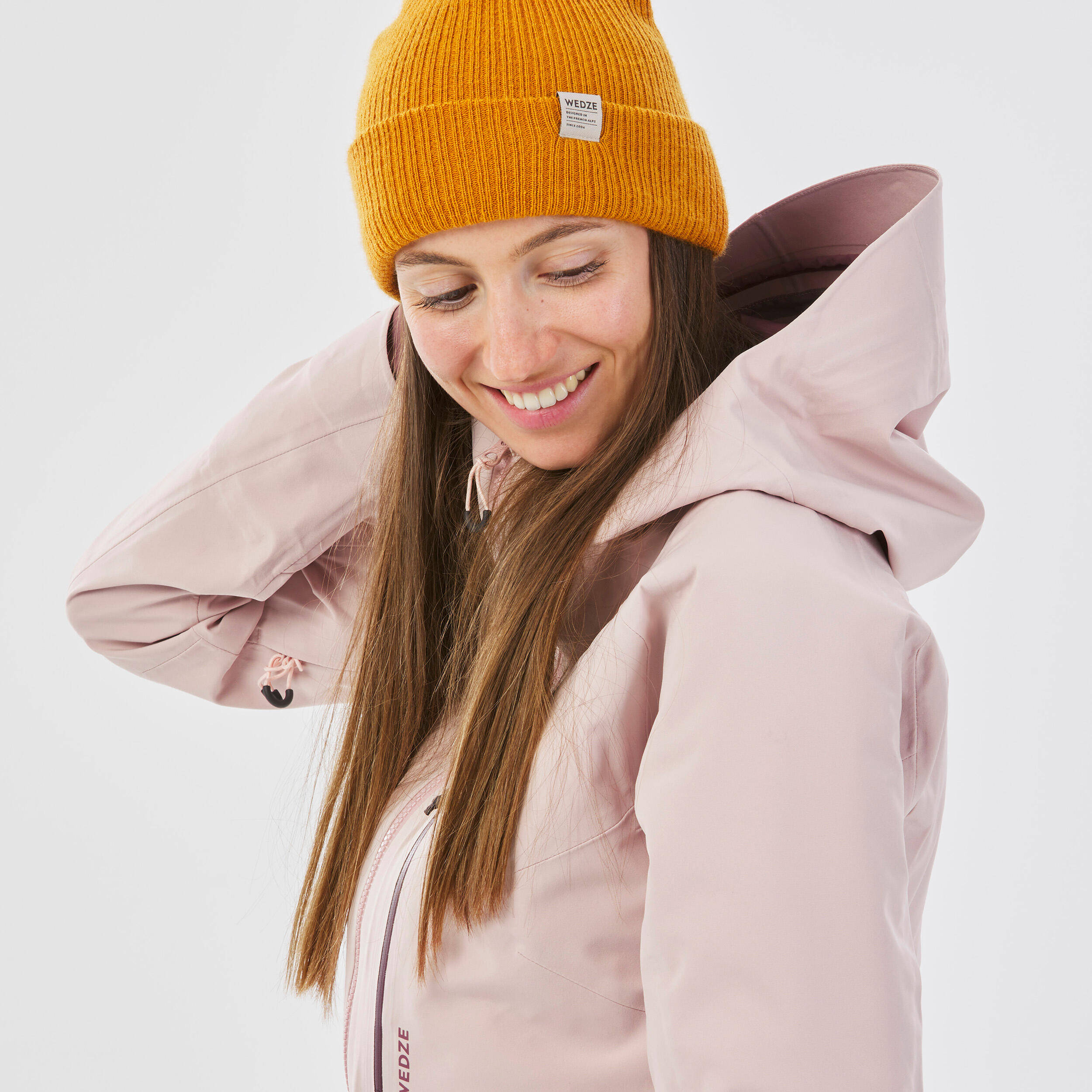 ADULT SKI HAT - FISHERMAN - OCHRE -  2
