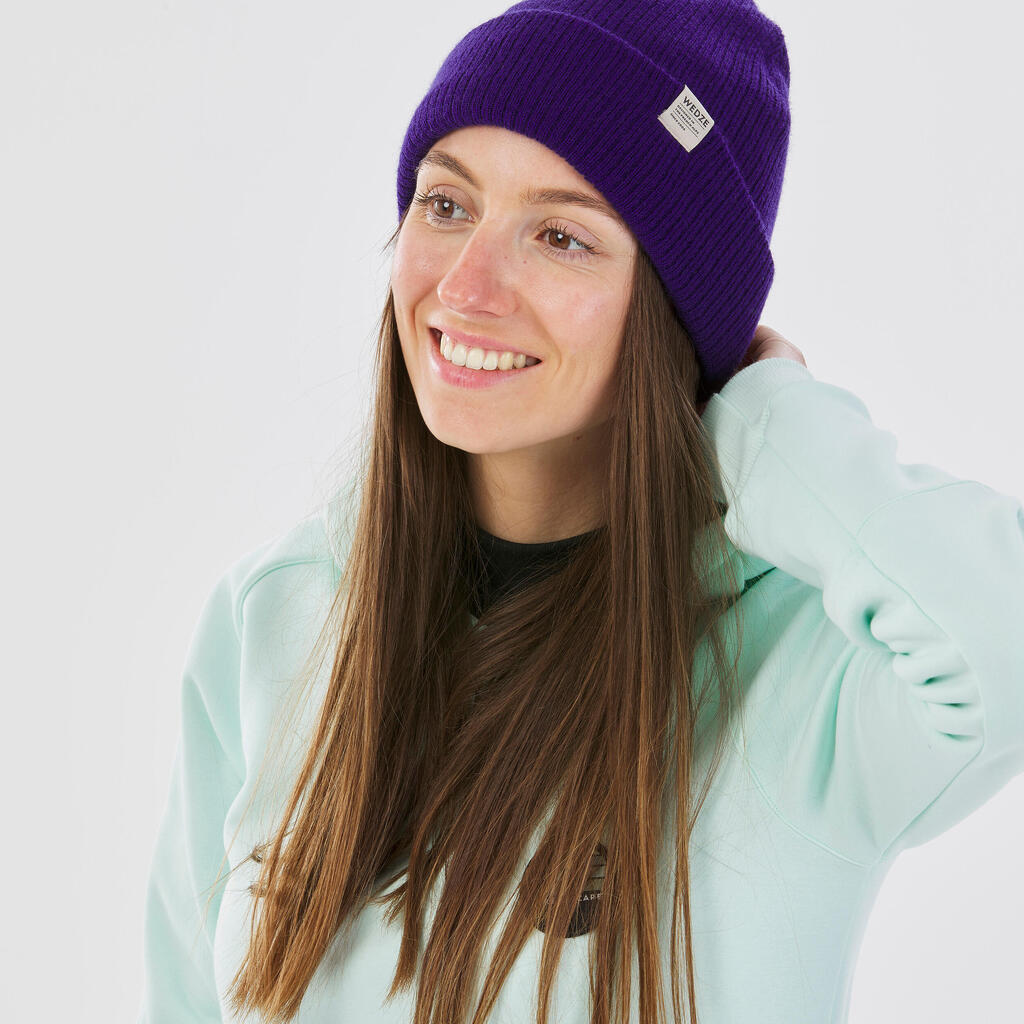 ADULT SKI HAT - FISHERMAN - LIGHT PINK