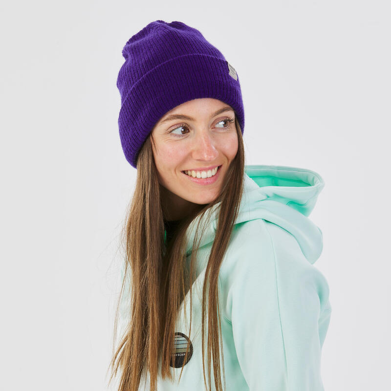 BONNET DE SKI ADULTE - FISHERMAN - VIOLET FONCE