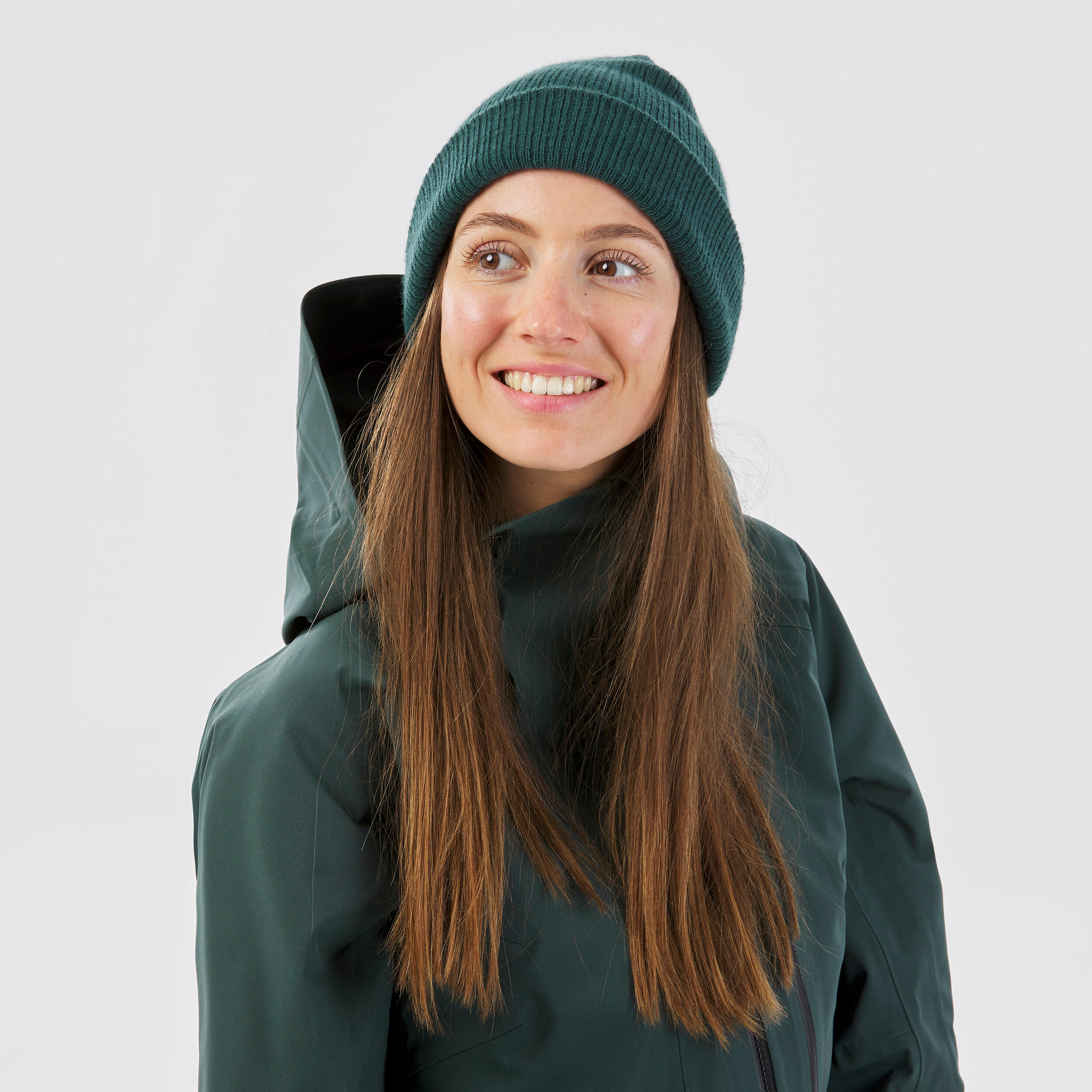 ADULT SKI CAP - FISHERMAN - FIR GREEN