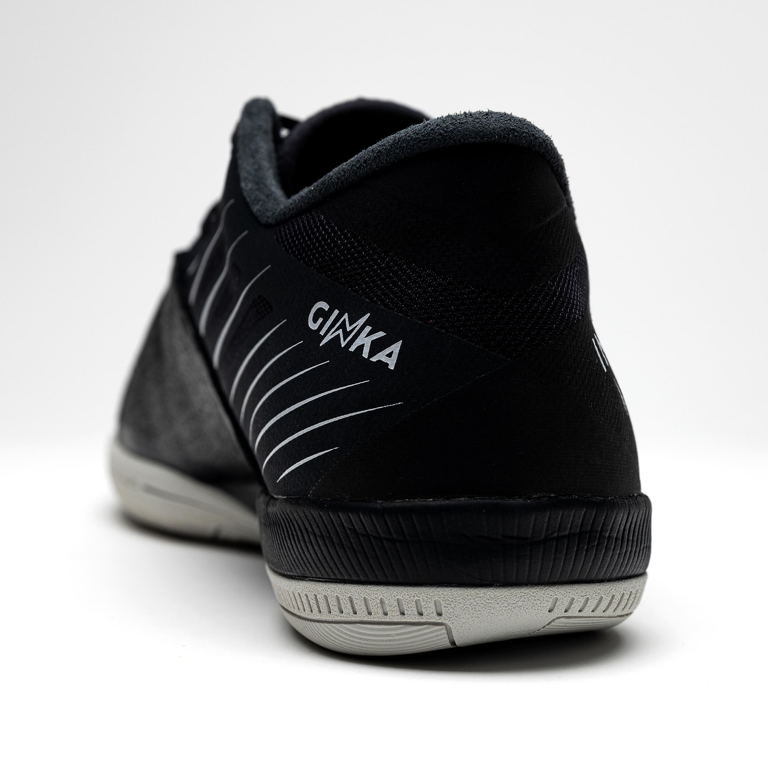 Futsal Leather Shoes Ginka 900 - Black 6/8