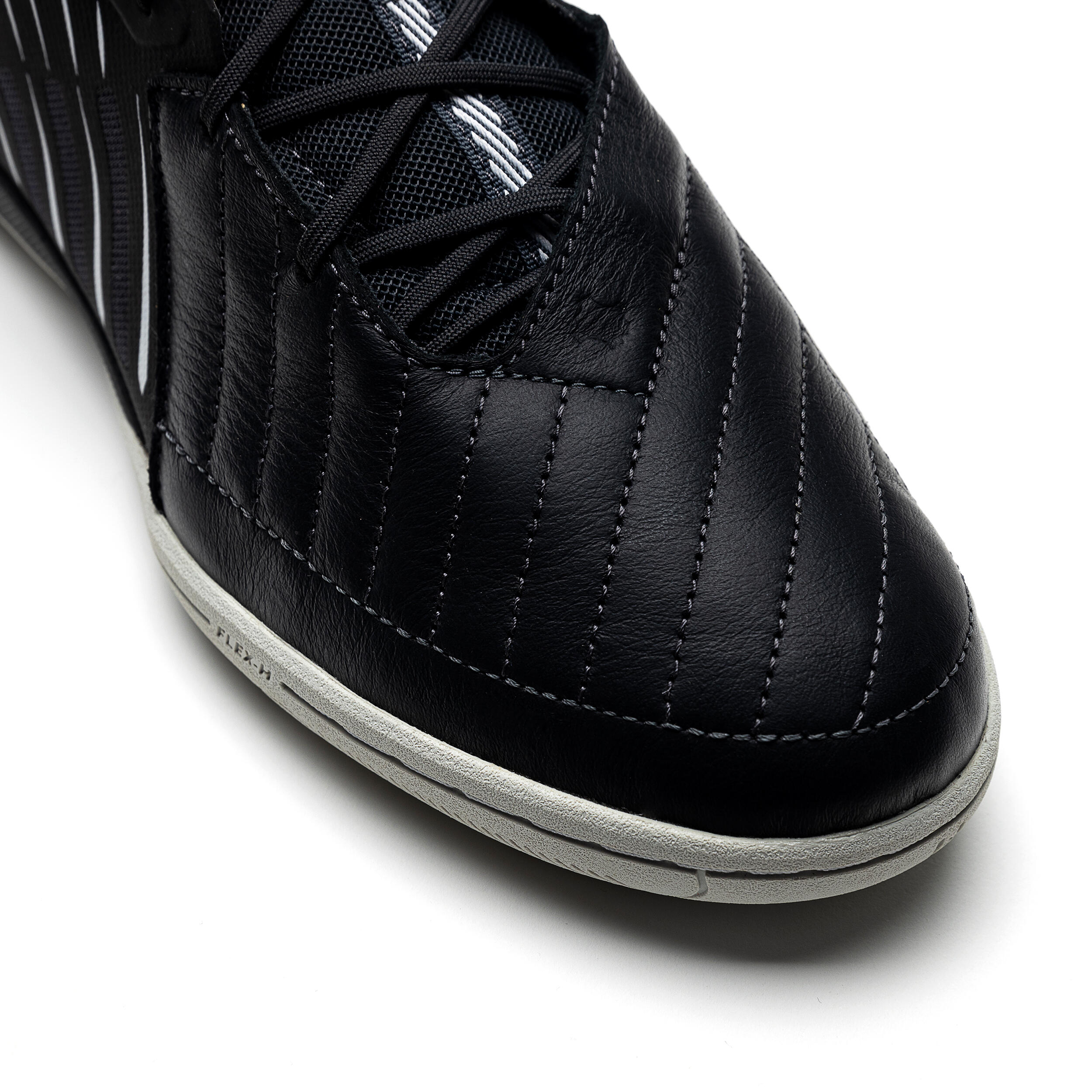 Futsal Leather Shoes Ginka 900 - Black 4/8