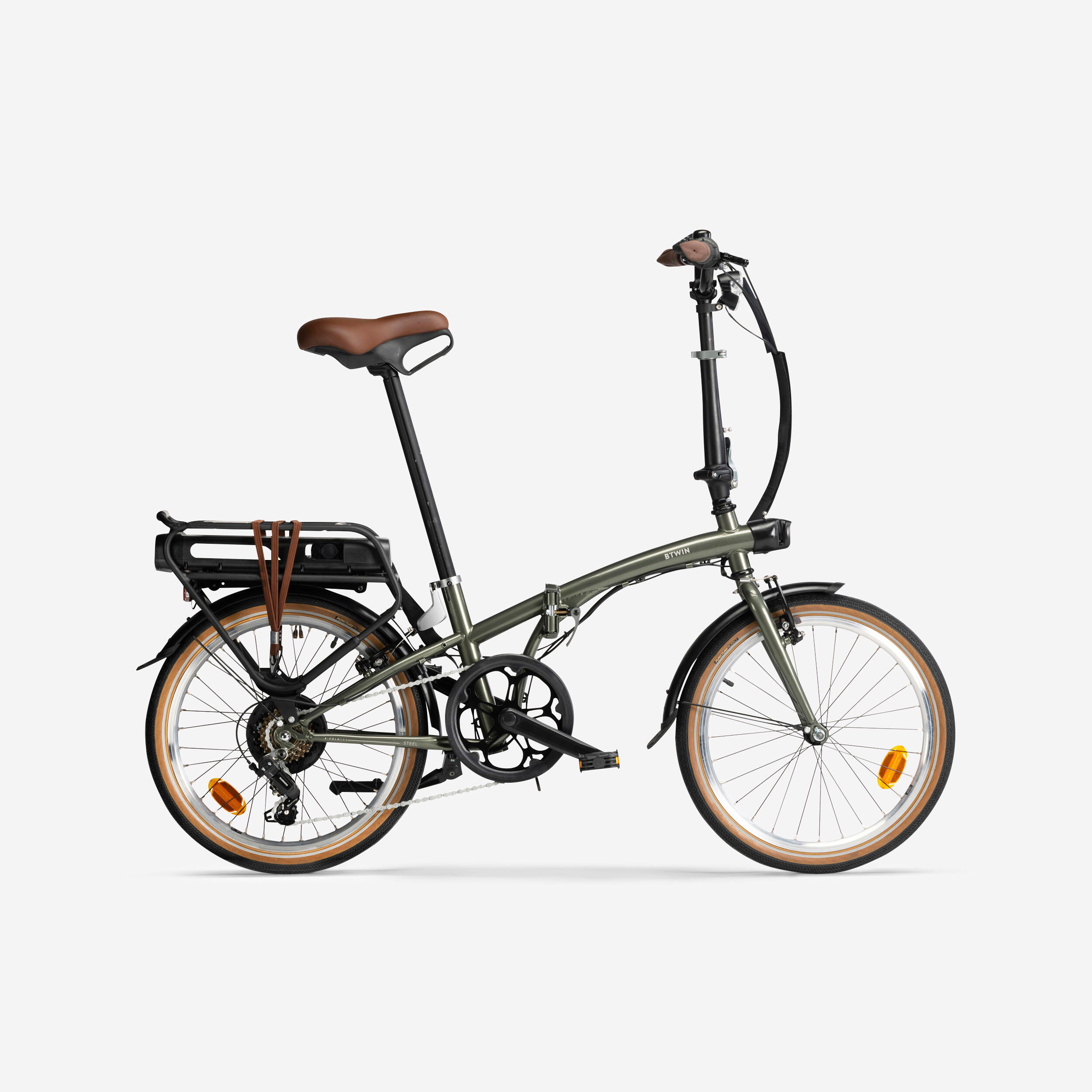 Bicicletă electrică pliabilă E FOLD 500 Verde La Oferta Online BTWIN imagine La Oferta Online