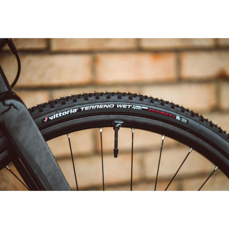 PNEU GRAVEL TERRENO WET 700X38 TNT TUBELESS READY TRINGLE SOUPLE NOIR