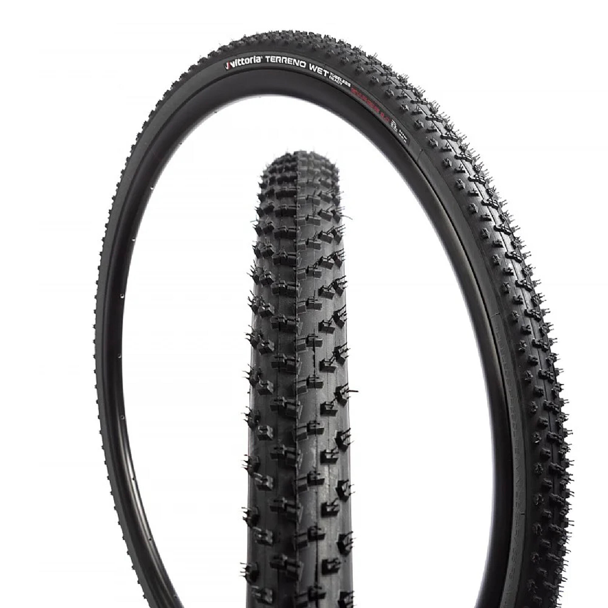 700x38 TNT Tubeless Ready Flex Bead Gravel Tyre Terreno Wet - Black 2/5
