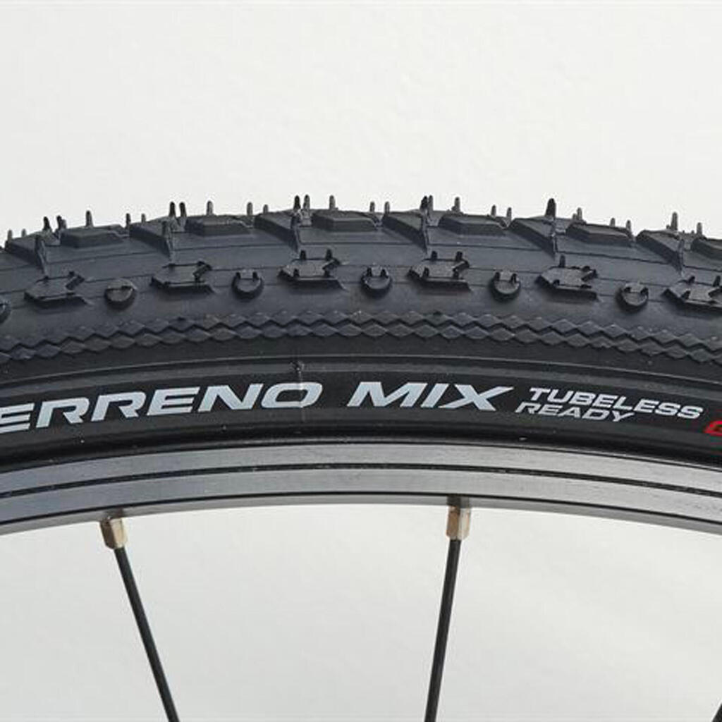 Guma 700x38 TNT Tubeless Ready Flex Bead Gravel Terreno Mix - crna