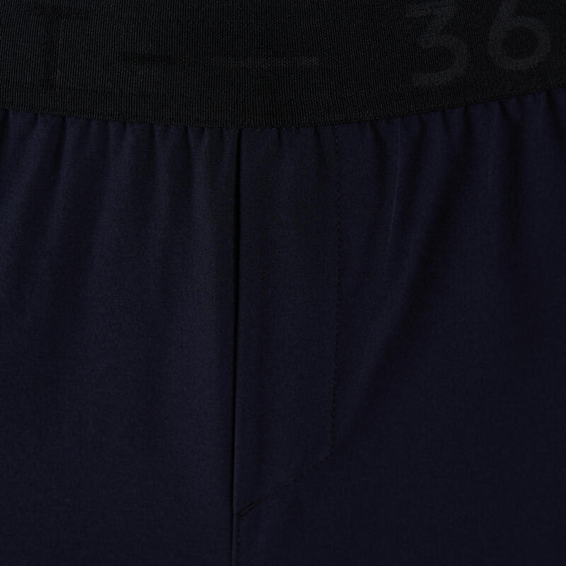 Men's Breathable Zip Pocket Performance Fitness Shorts - Blue