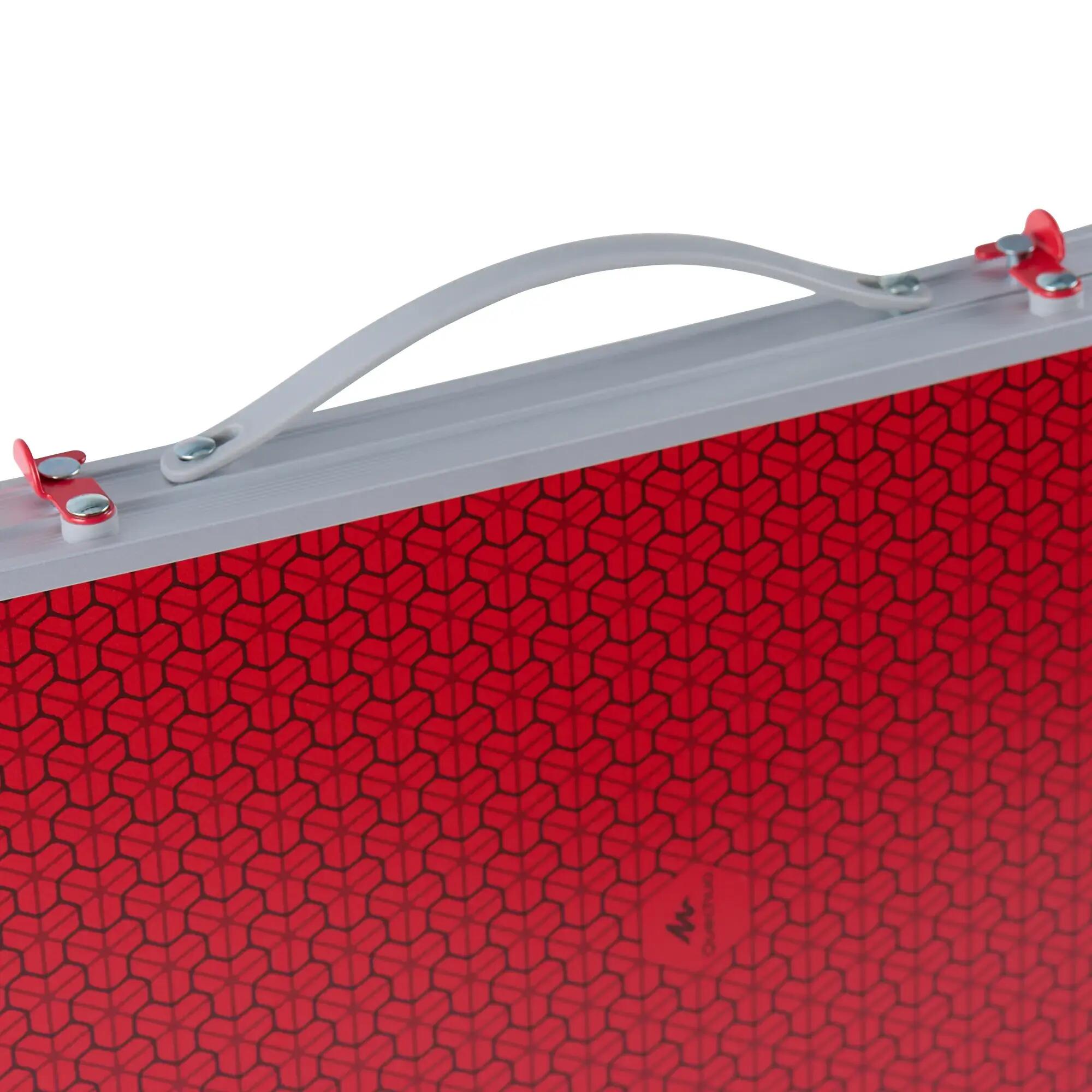 Folding Low Camping Table - 2 to 4 People - Red 3/5