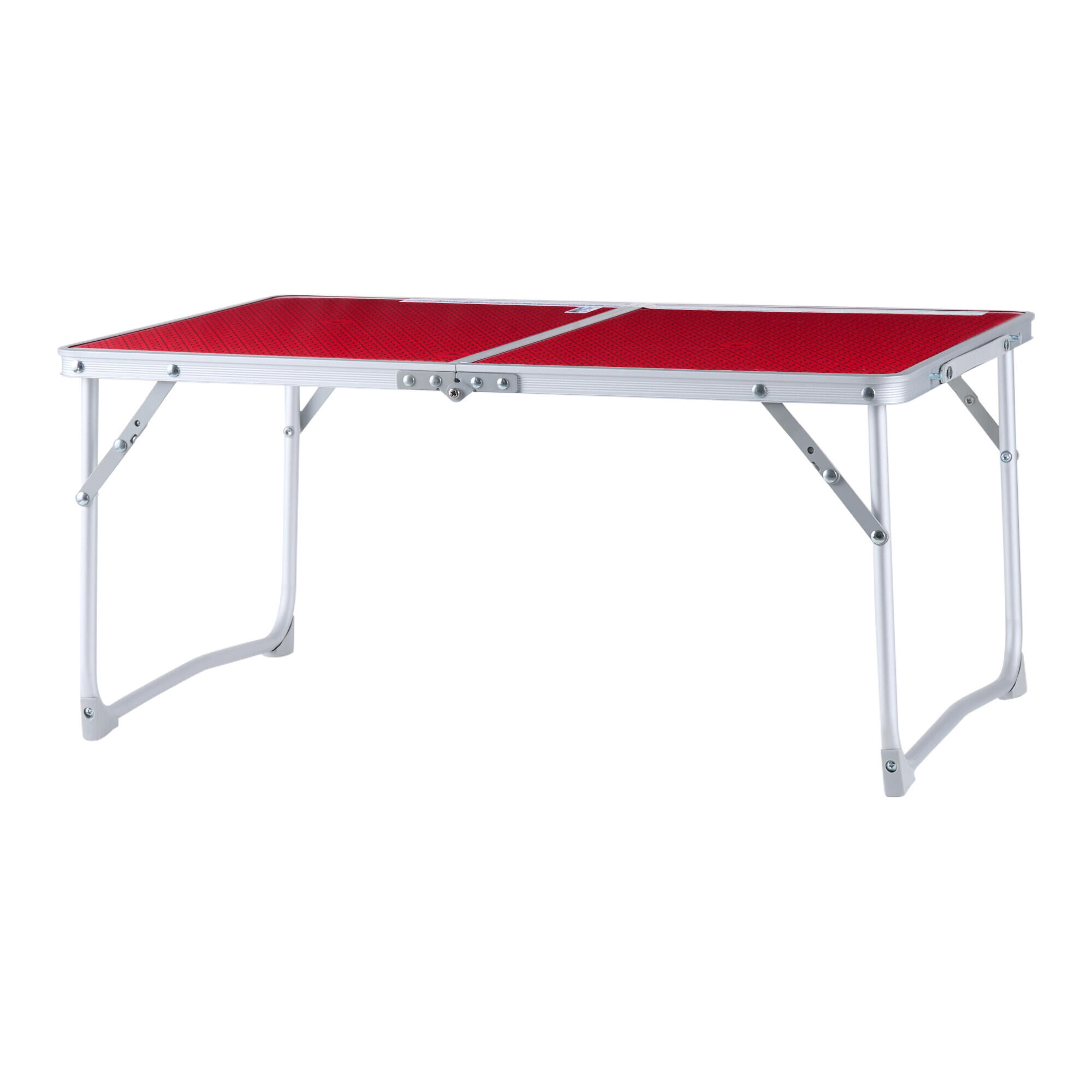 QUECHUA LOW FOLDING CAMPING TABLE - MH100 - RED