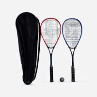 SET DE RAQUETTES DE SQUASH WALLBREAKER 165 CLUB (2 raquette/1 balle point rouge)