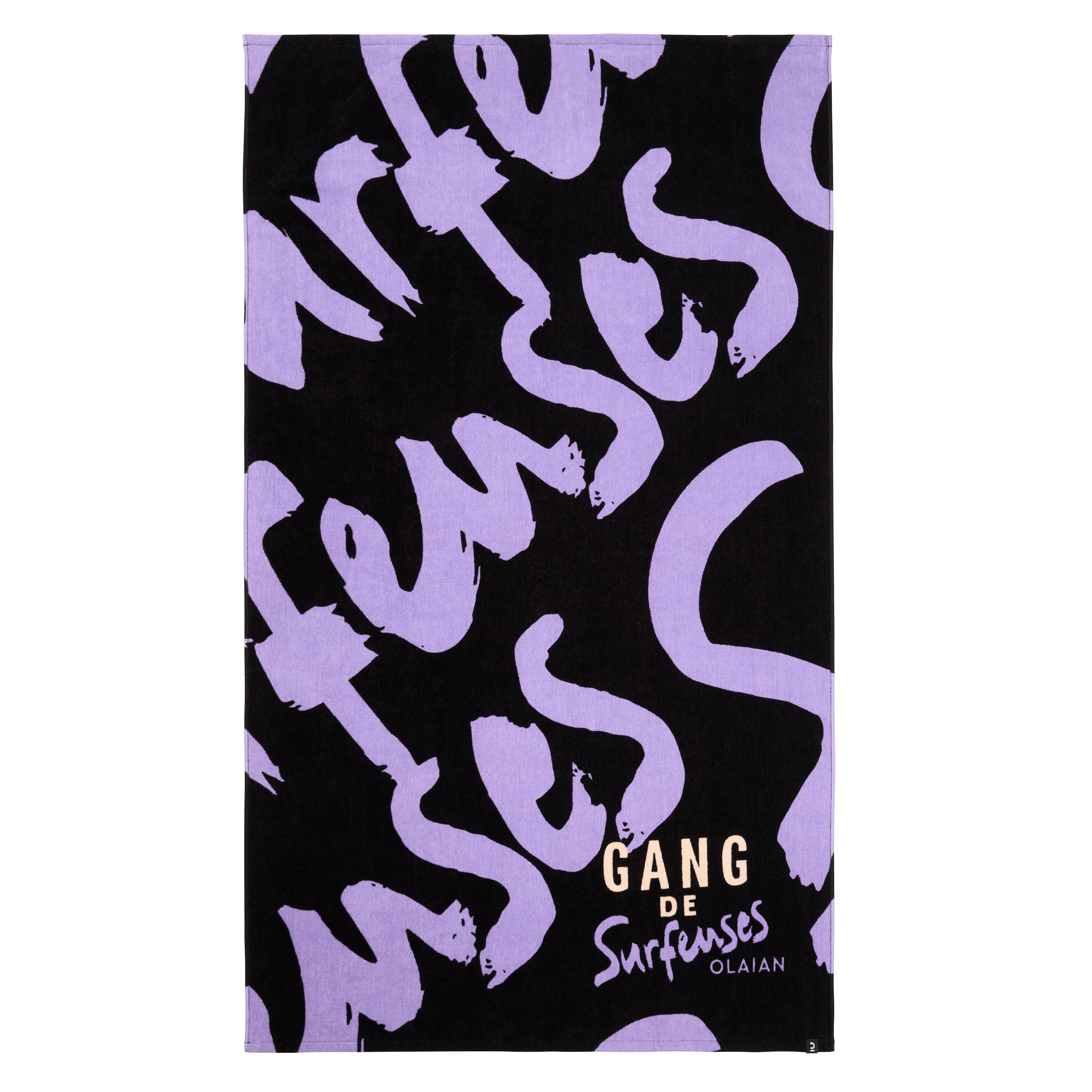 TOWEL l print gang noir 145x85 cm 5/8