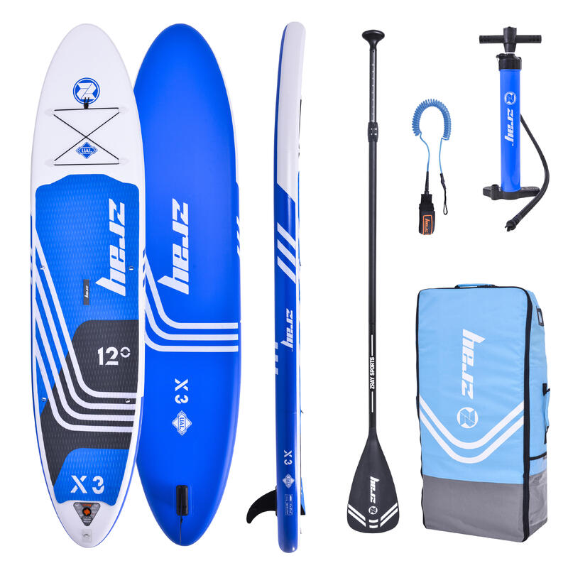 PACK (PLANCHE, POMPE, PAGAIE) STAND UP PADDLE GONFLABLE Zray SUP X-Rider X3 12'