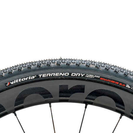 700X38 TNT Tubeless Ready Flex Bead Gravel Bike Tyre Terreno Dry - Black