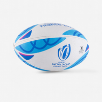 Ballon De Rugby Taille 5 - Gilbert Rwc2023 Supporter  Blanc Bleu