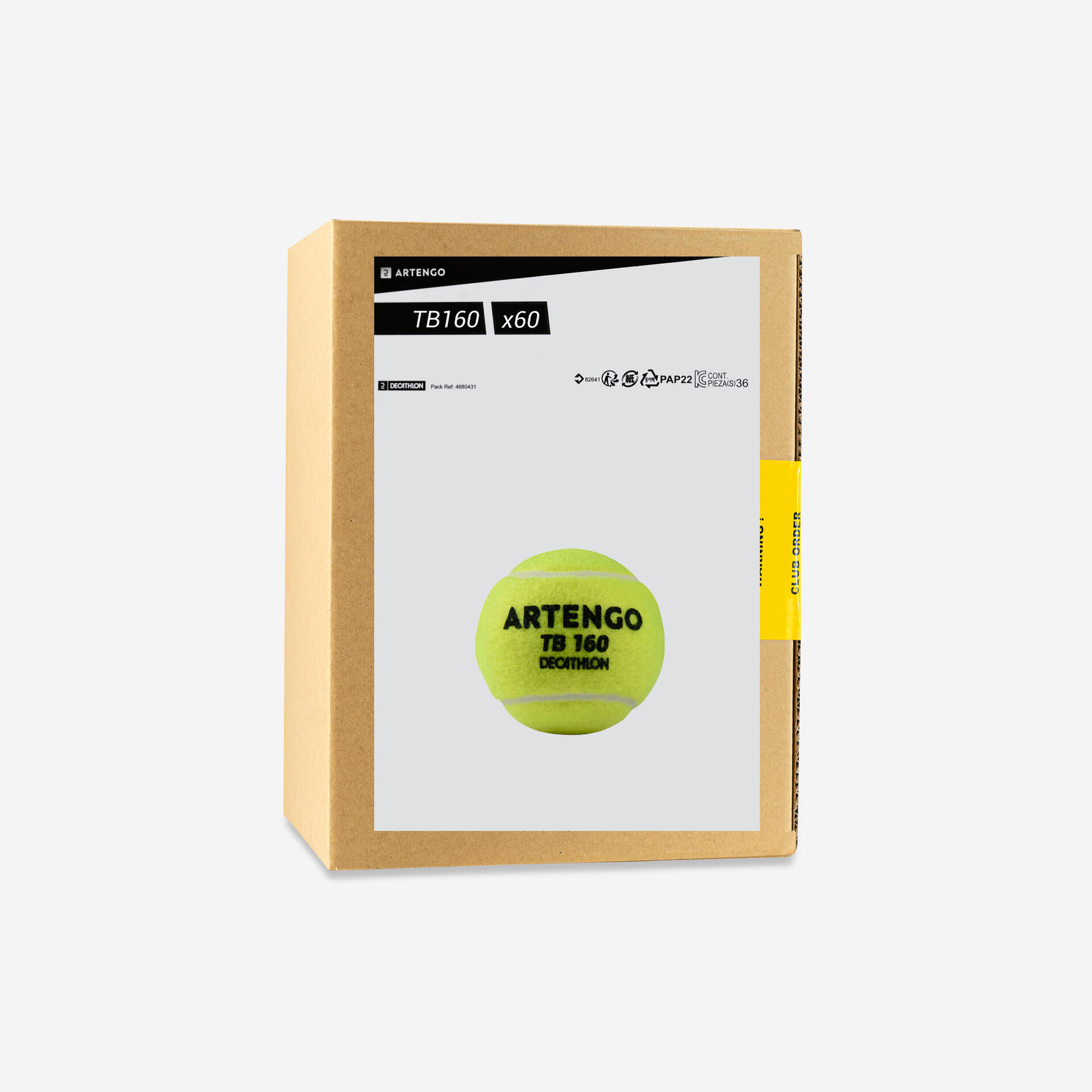 Balle de tennis tb160*60 jaune - Sports de Raquettes - Tennis - ARTENGO-Decathlon PRO - Clubs - Entreprises - Collectivités - Associations
