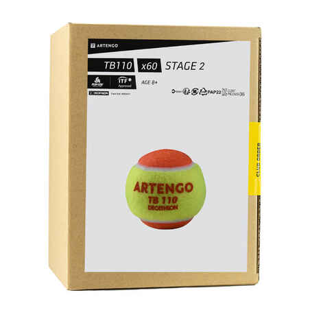 Tennis Balls TB110 x 60 - Orange