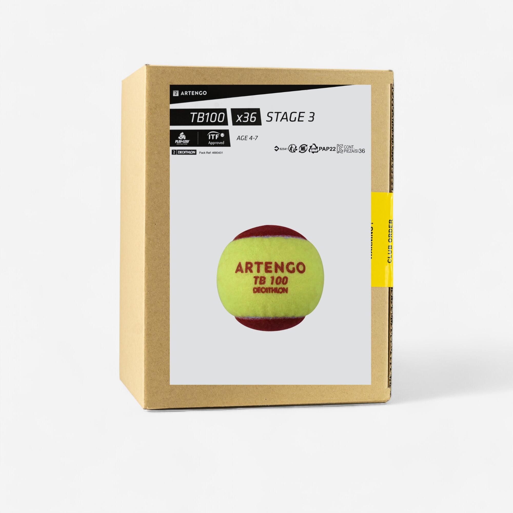 TENNIS BALL TB100*36 RED