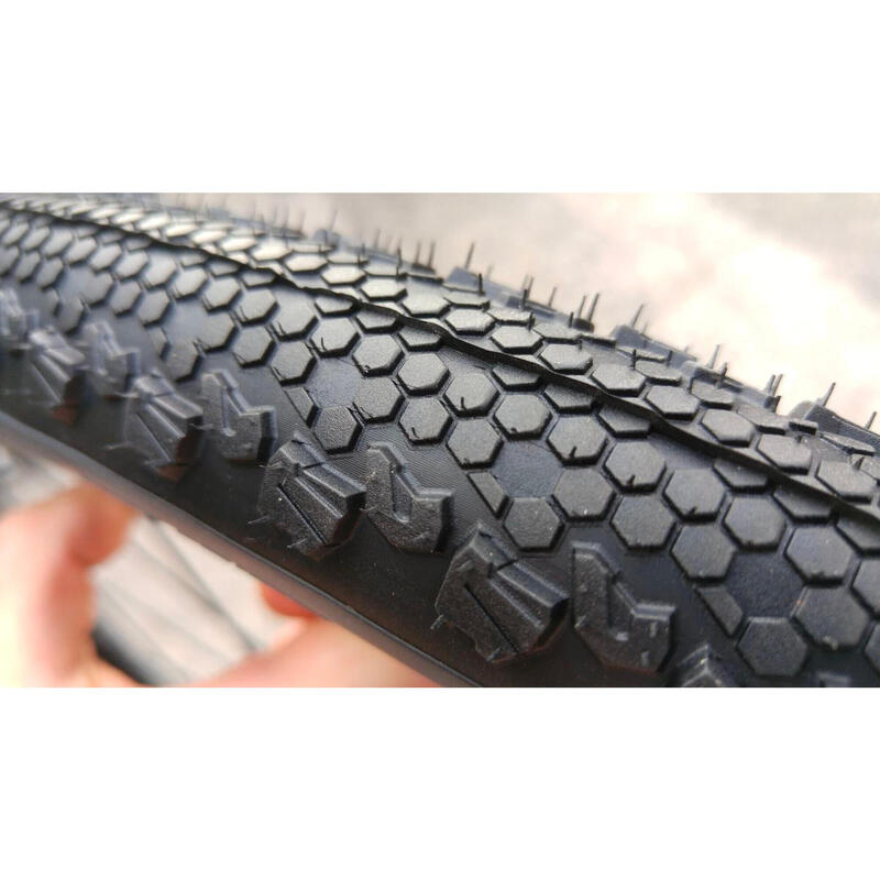 PNEU DE BICICLETA GRAVEL TERRENO DRY 700X38 TNT TUBELESS READY TALÃO FLEXÍVEL PRETO