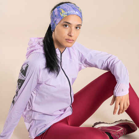 Chaqueta cortavientos trail running Mujer morada