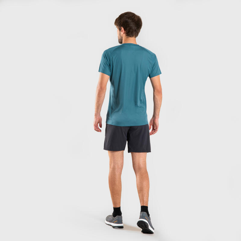 Baggy short voor trail running heren donkergrijs