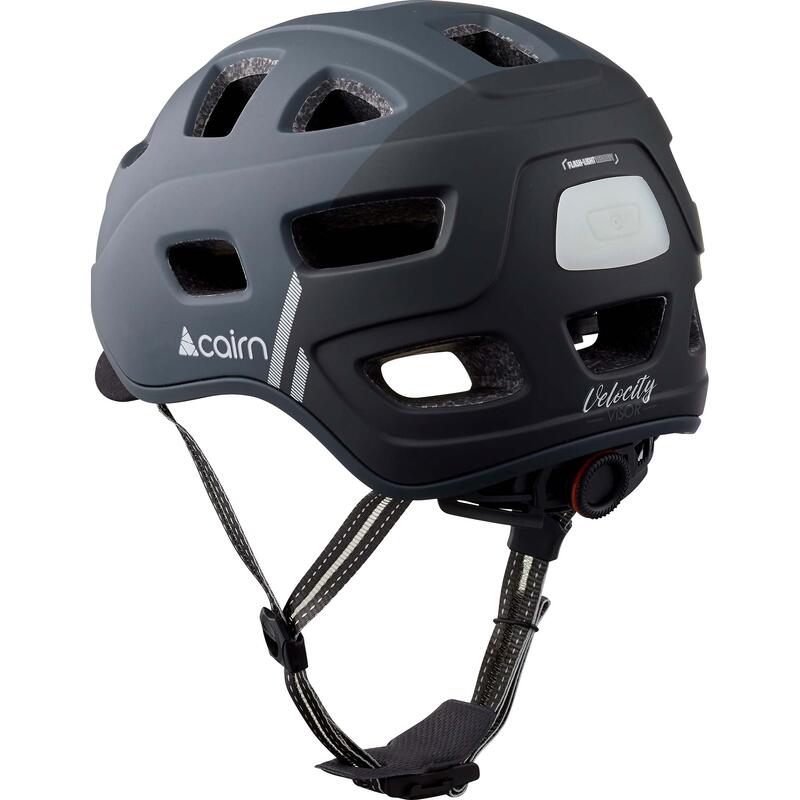 CASQUE VELO VILLE - CAIRN VELOCITY - GREY/BLACK