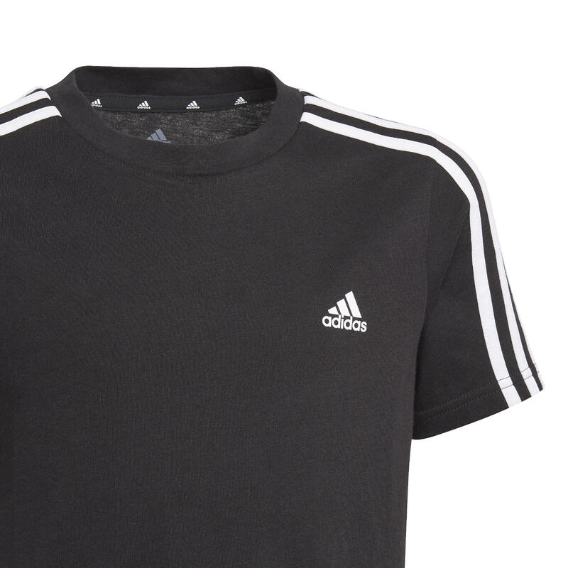 Dětské tričko Adidas bavlněné černé