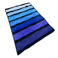 Serviette coton 140x190 Bleu