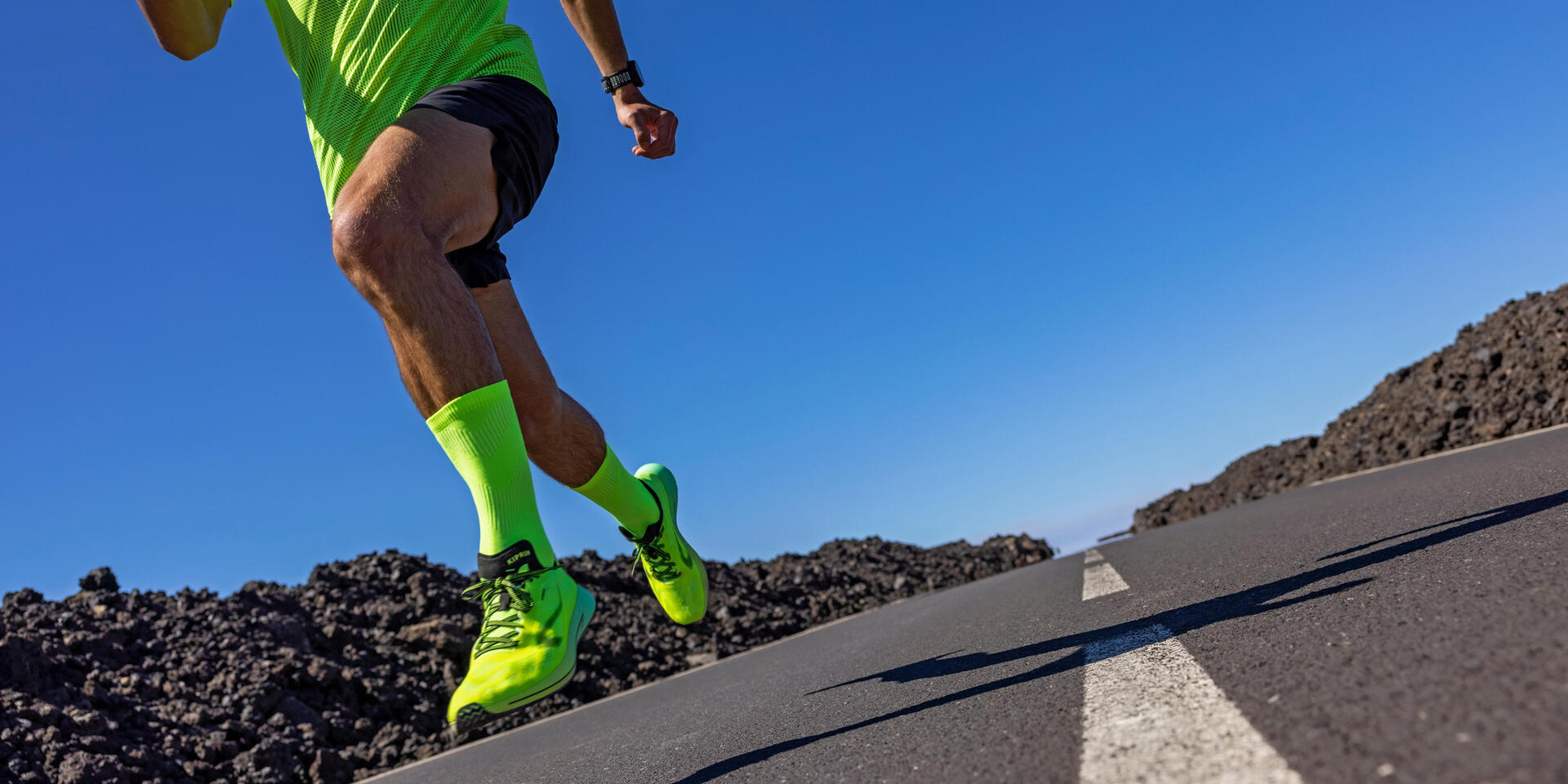 Chaussures de running légère et dynamique format court triathlon