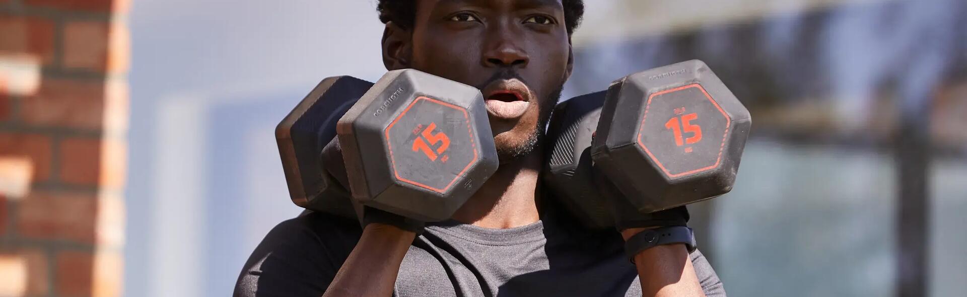 Halteres hex dumbbell cross training 
