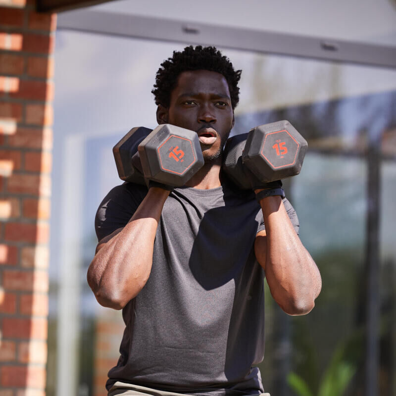 Halteres hex dumbbell cross training