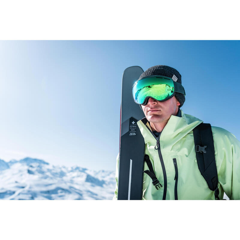 MASQUE DE SKI ET DE SNOWBOARD BEAU TEMPS ENFANT ET ADULTE - G 900 S3 - VERT