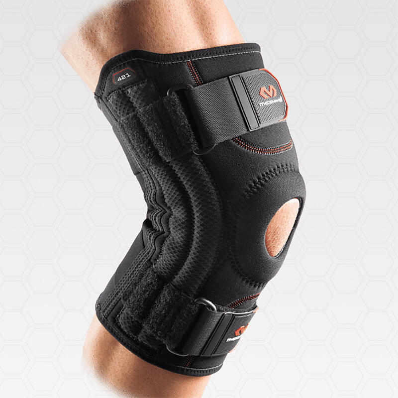 Proteção de joelho para suporte esquerdo/direito adulto McDavid 421 preto