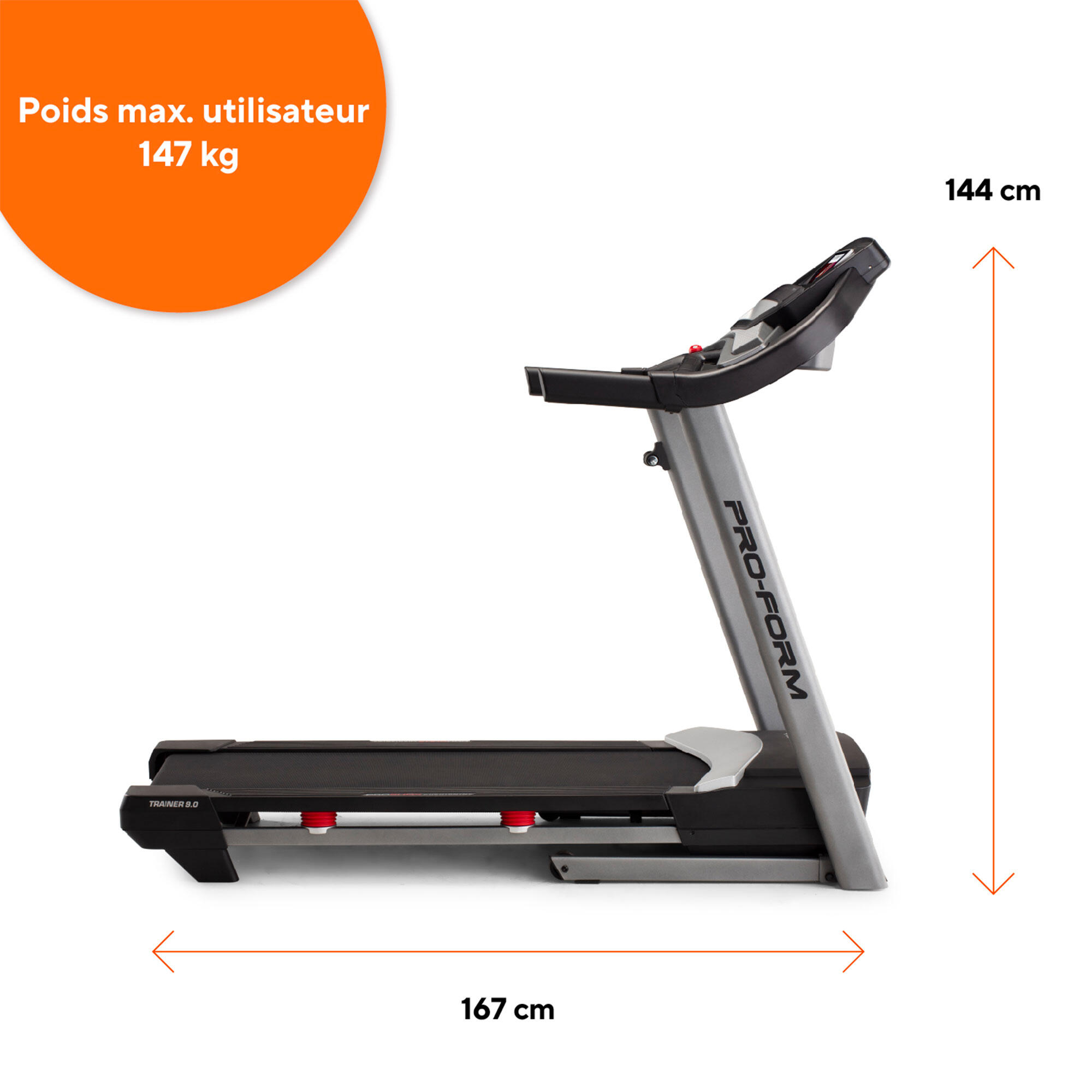 PROFORM TAPIS ROULANT - TRAINER 9.0 NERO