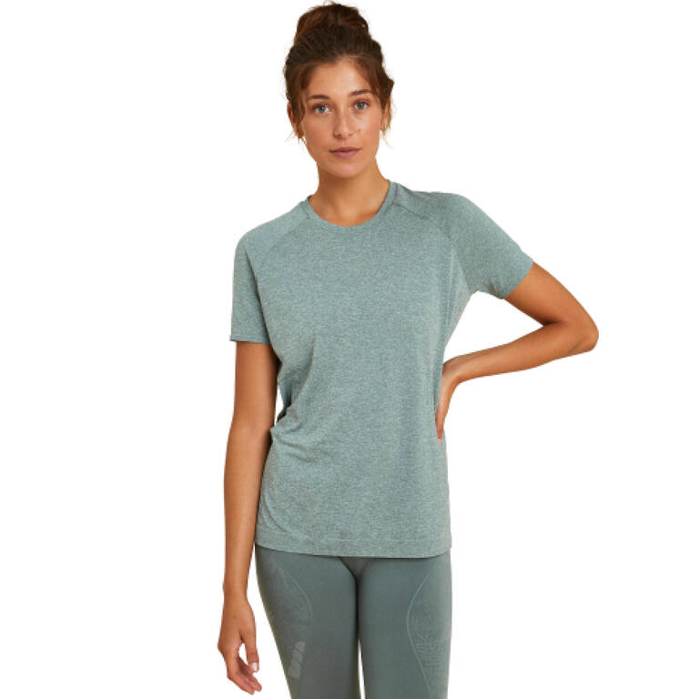 Women Yoga T-Shirt - Khaki