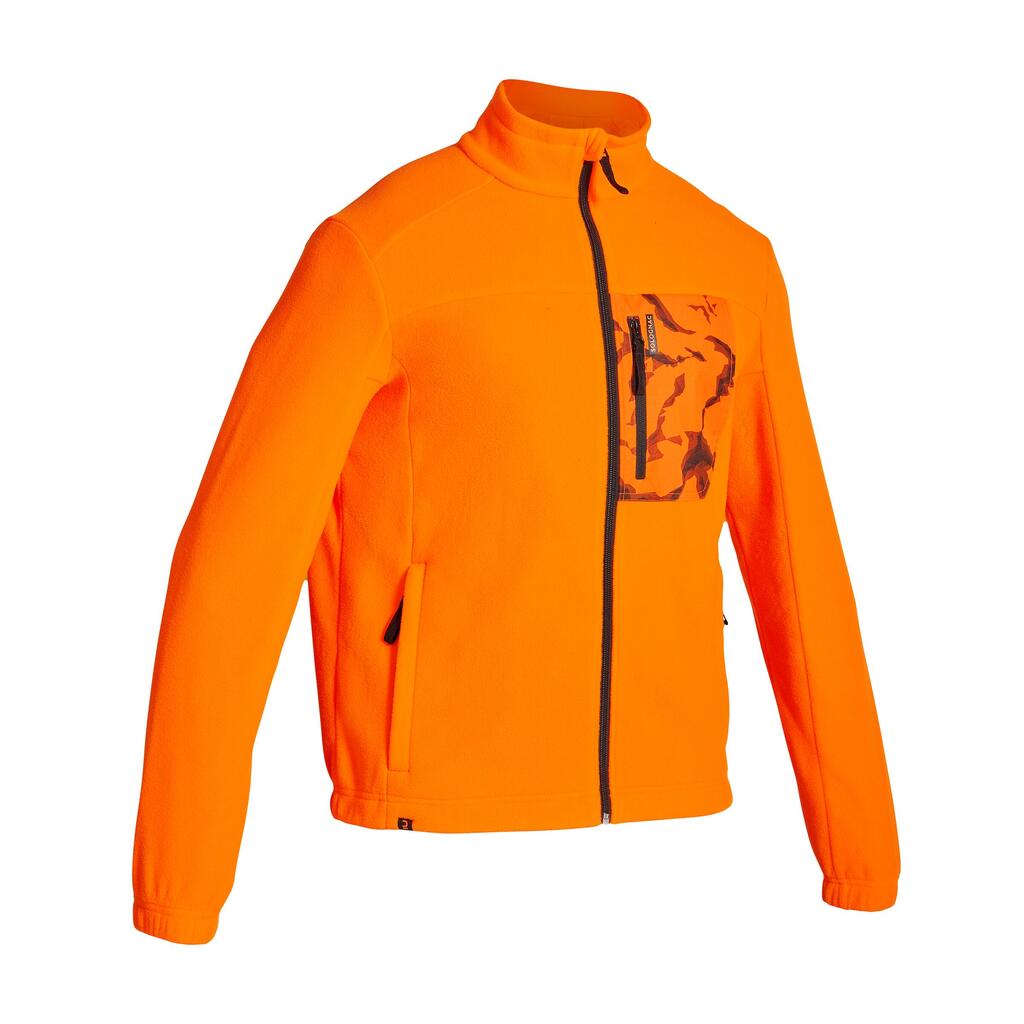 Fleecejacke 500 Jagd orange 