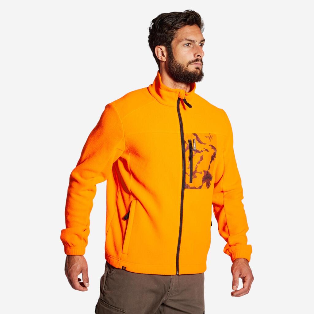 Fleecejacke 500 Jagd orange 