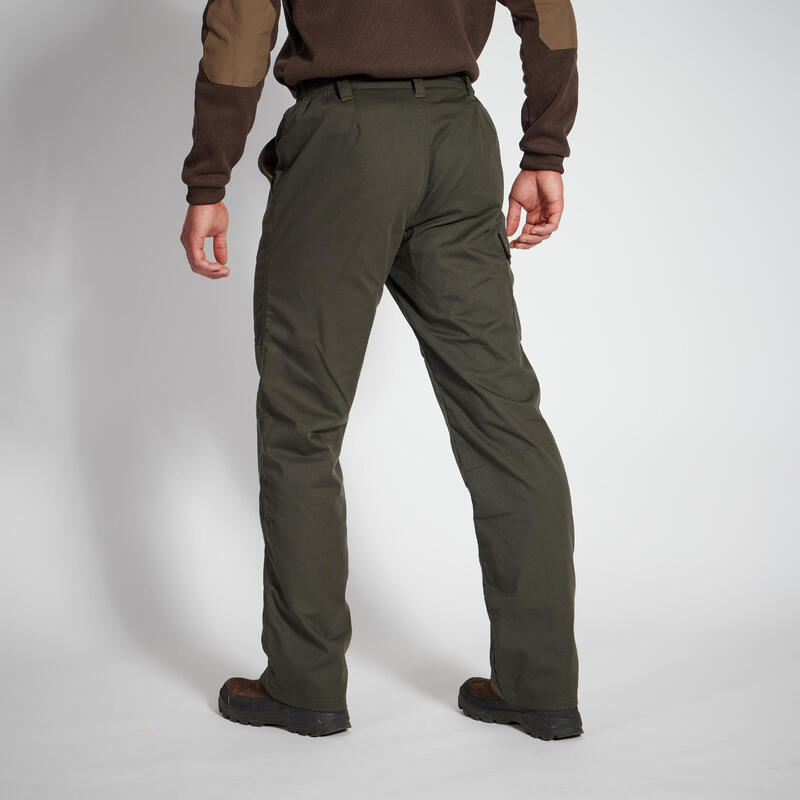 Erkek Kargo Avcı Pantolonu 0°C - Yeşil - Avcılık ve Doğa Gözlemi - 100