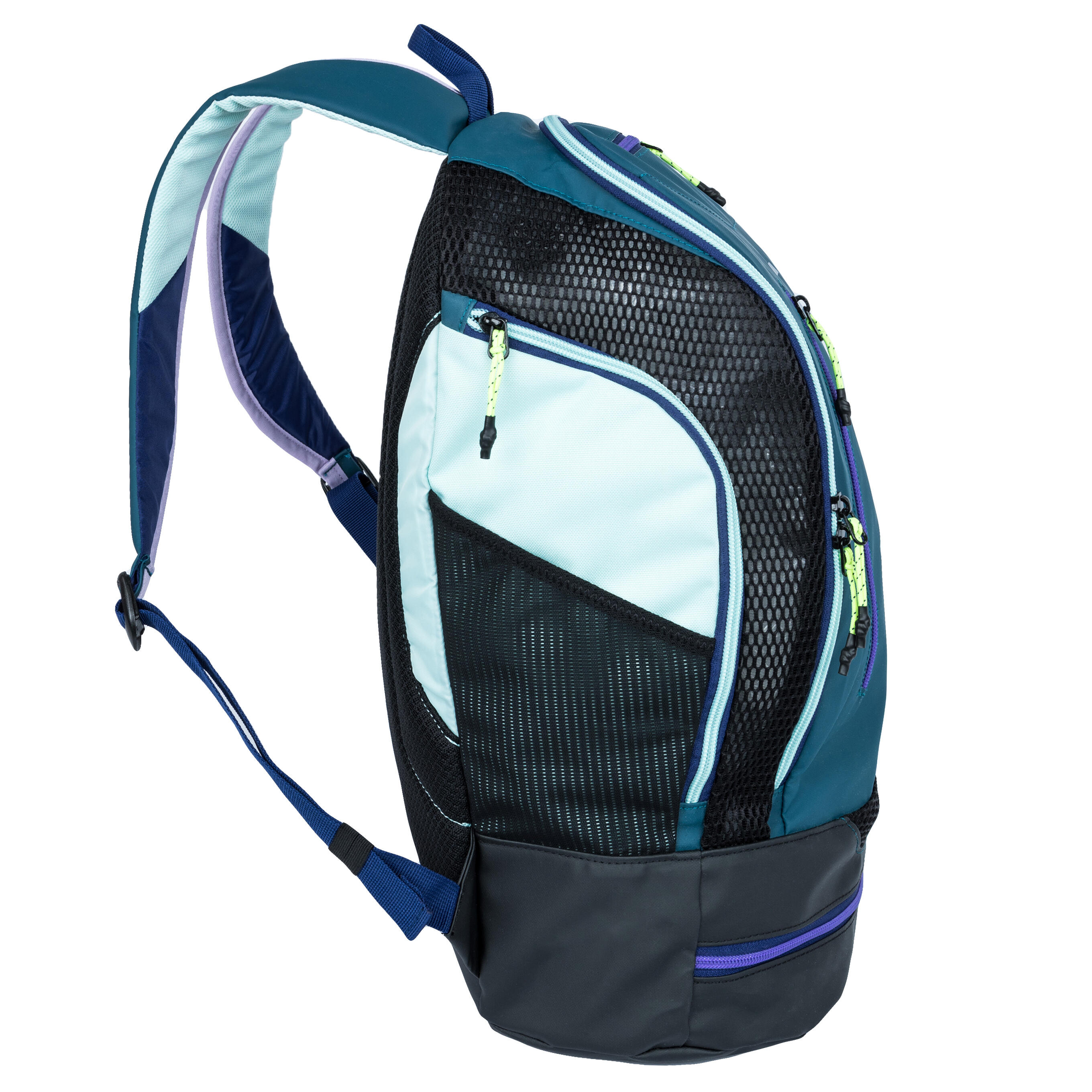 Swimming backpack 27 litres 900 Blue Mauve 3/4