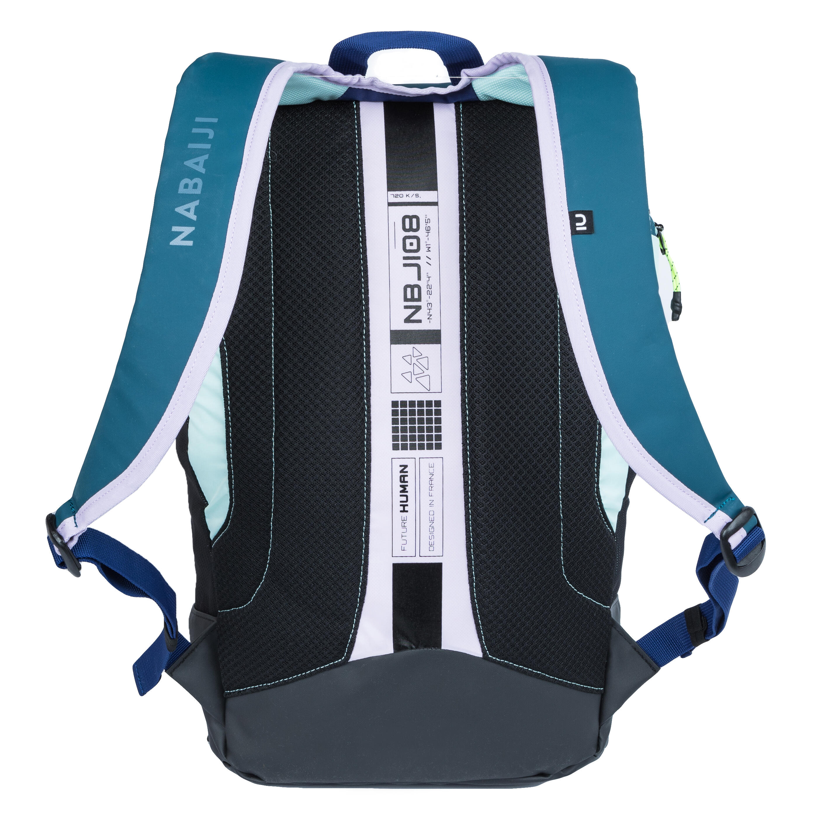 Swimming backpack 27 litres 900 Blue Mauve 2/4